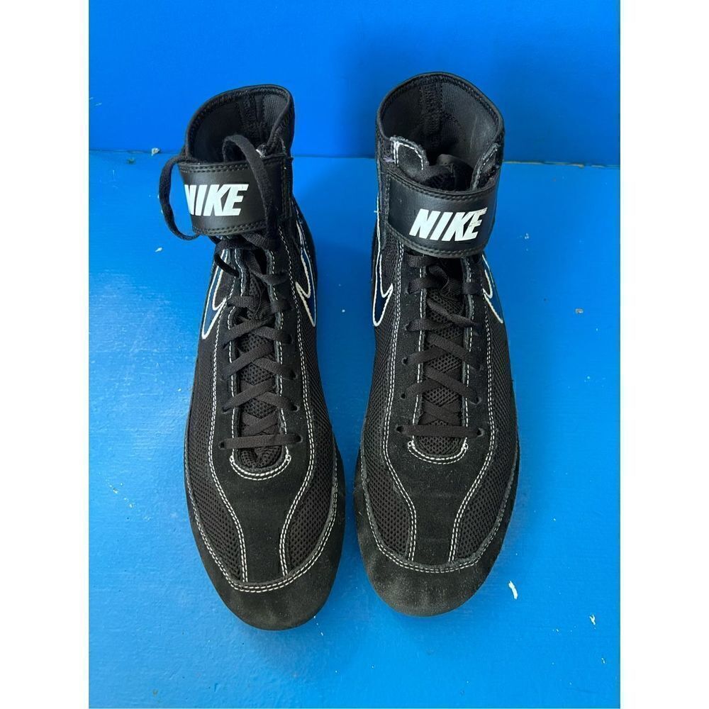 Nike Speed Sweep VII Wrestling Shoes 366683-001 - Black & White Men's Size 11.5
